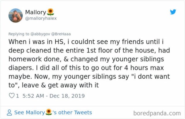 Tweets: The Older Sibling Vs. The Younger One