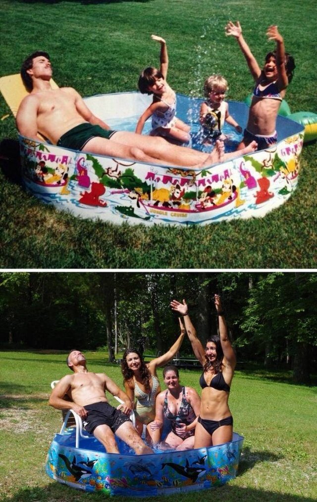 Then And Now: People Recreate Their Childhood Photos