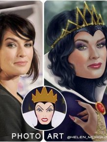Helen Morgun Shows How Celebs Look If They Are Disney Characters
