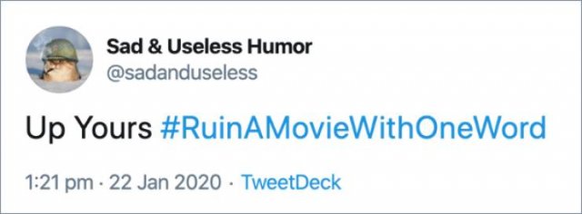 How To Ruin A Movie Title With One Word