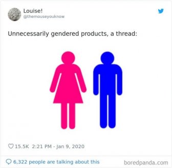 Unnecessarily Gendered Products