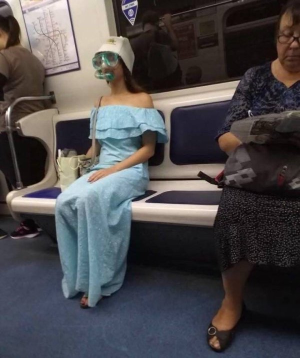 Strange Subway Passangers