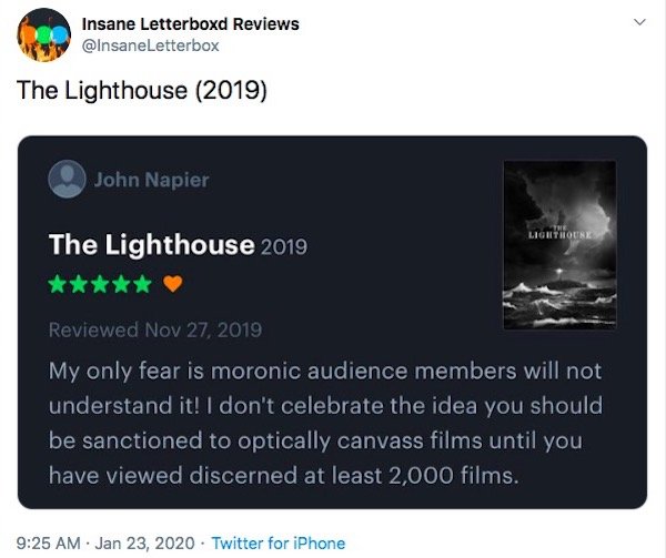 Insane Movie Reviews