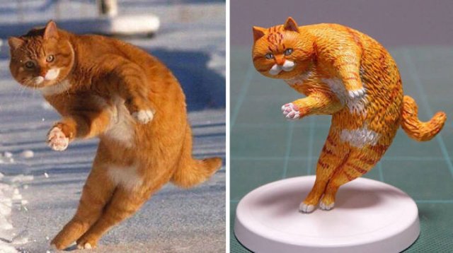 Japanese Artist Turns Funny Animals Into Sculptures