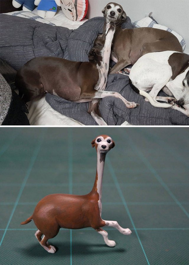 Japanese Artist Turns Funny Animals Into Sculptures