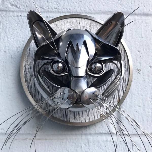 Recycled Silverware Art By Matt Wilson