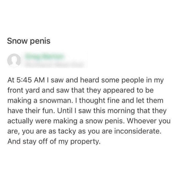 Sometimes Neighbors Act Strange