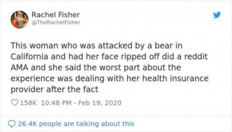 Bear Attack: Woman Tries To Get Her Health Insurance