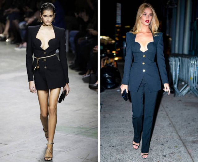 Celebrities Vs. Models: Same Outfits