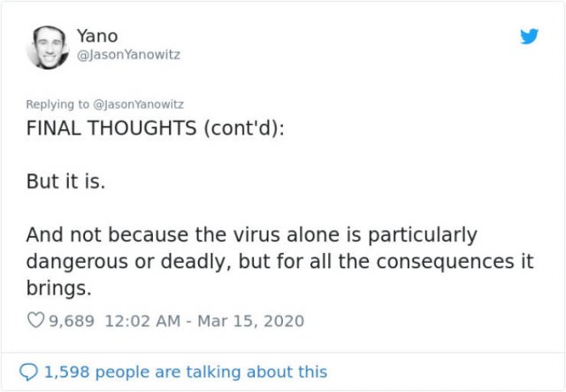 Man Describes Stages Of Coronavirus Outbreak In Italy
