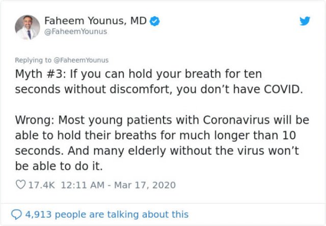 Infectious Disease Specialist Opinion On Coronavirus Myths
