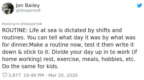 Former Submariner Shares Sanity Tips During Isolation