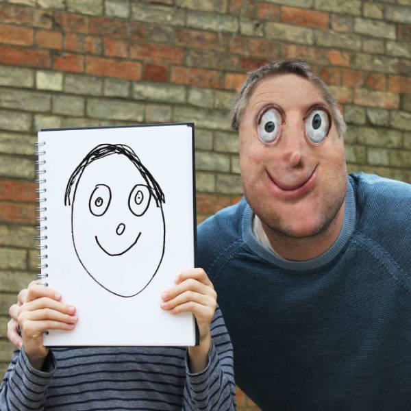 Dad Turns His Son's Doodles Into Art