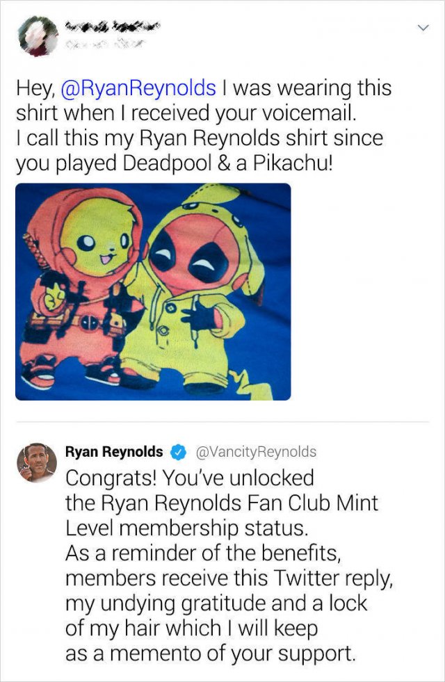 Ryan Reynolds Responds To Random Tweets