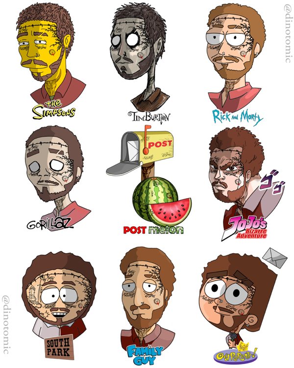 If Famous People Were Cartoon Characters
