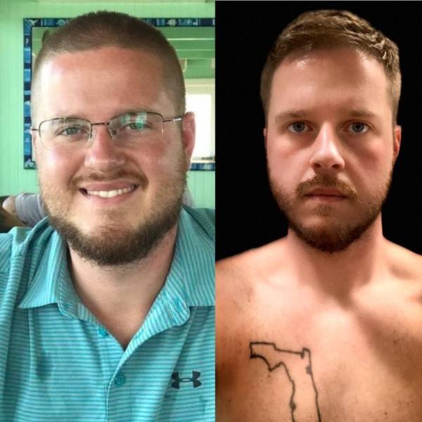 Men Show Their Great Weight Loss
