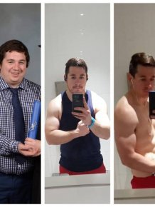 Men Show Their Great Weight Loss