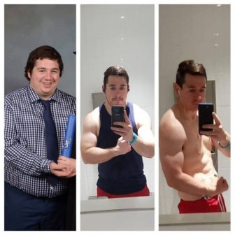 Men Show Their Great Weight Loss