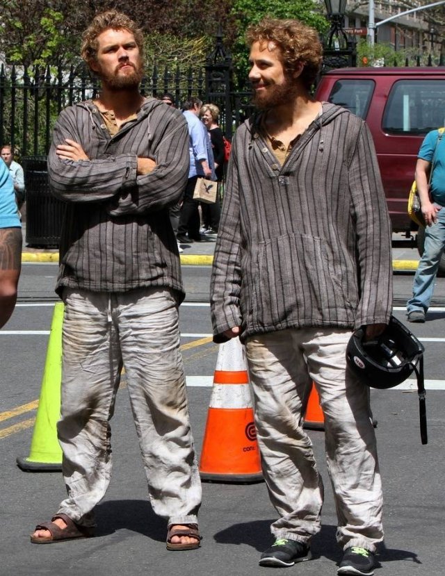 Actors With Their Stunt Doubles