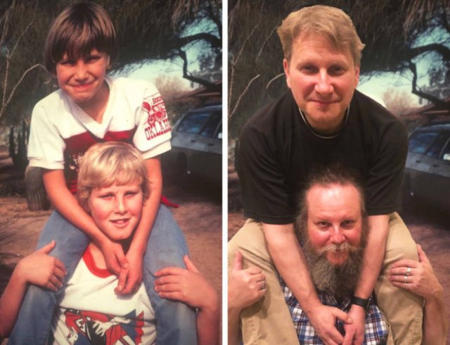 People Recreate Their Old Photos
