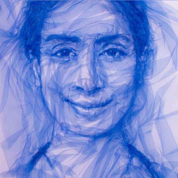 Portraits Created With An Iron And Netting