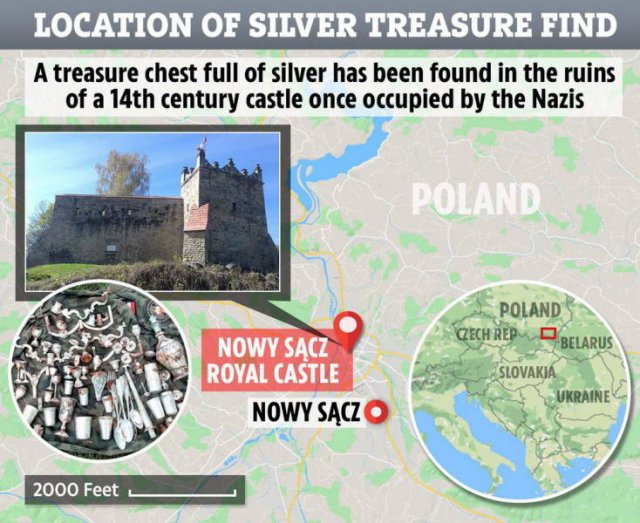 World War II Treasure Found Among The Ruins Of A XIV-Century Castle