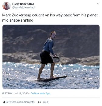 Mark Zuckerberg Surfing Face