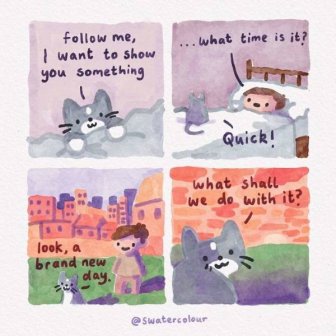 Heartwarming Watercolor Comics