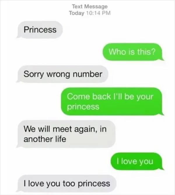 Wrong Number Texts, part 4