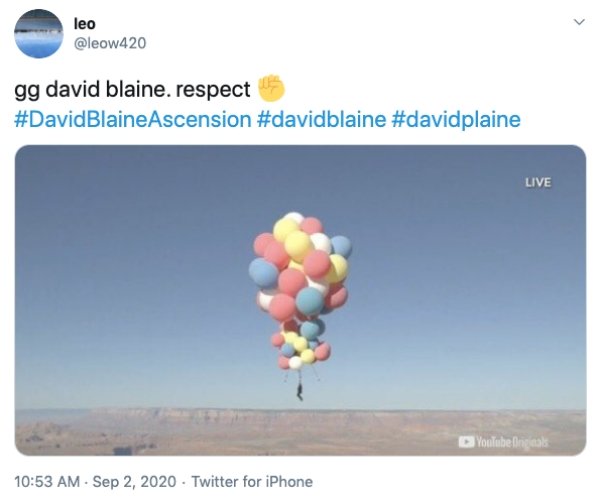 #DavidBlaineAscension: Internet Reactions