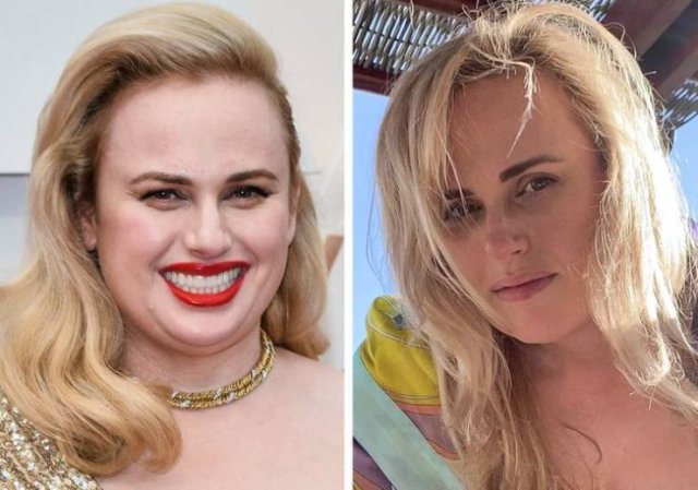Celebrities With And Without Makeup, part 2