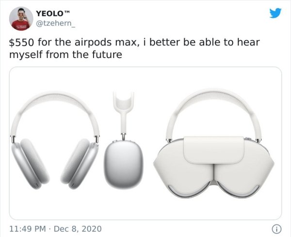 Internet Reacts To The New $549 AirPods Max