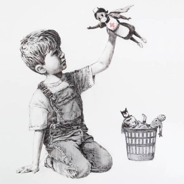 New Covid-Themed Artworks Of Banksy