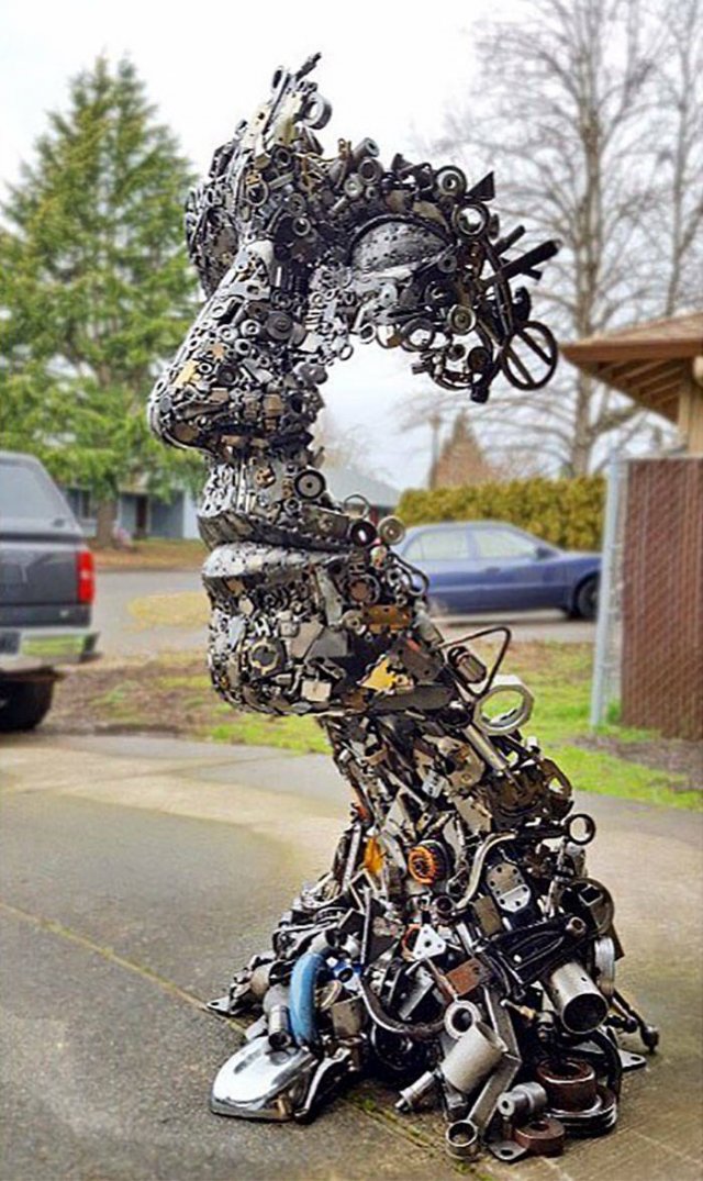 Sculptures From Trash By Self-Taught Artist Brian Mock