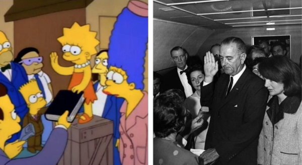 Iconic Photos Recreated By 'The Simpsons'