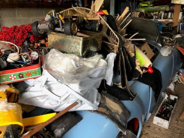 'MGA' Roadster Was Discovered After Almost 60 Years Of Being Under The Trash
