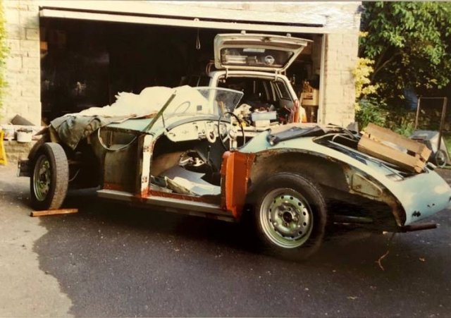 'MGA' Roadster Was Discovered After Almost 60 Years Of Being Under The Trash