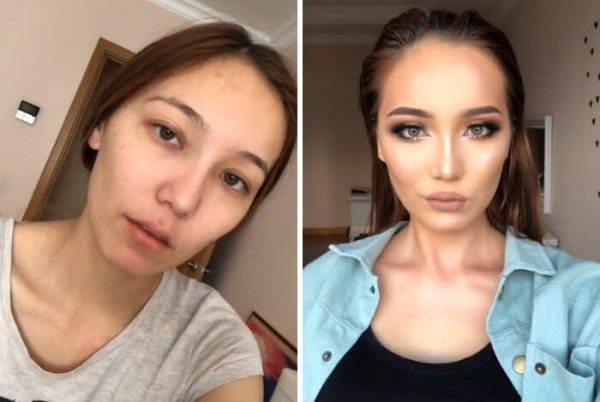 Girls With And Without Makeup, part 7