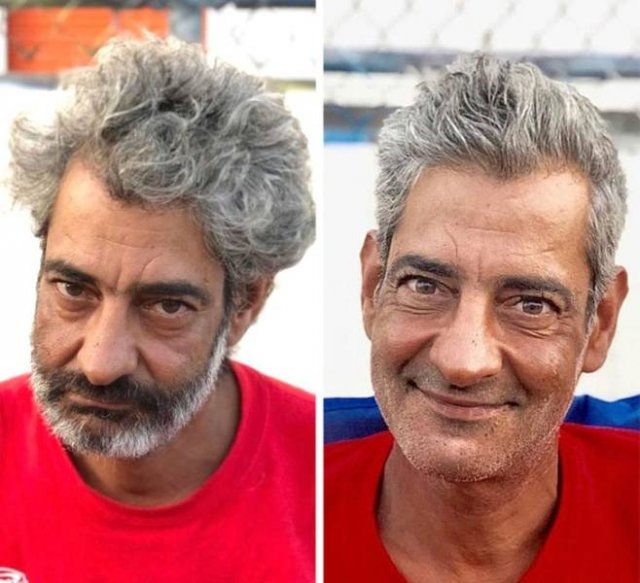 Stylist Helps Homeless People By Giving Them New Haircuts