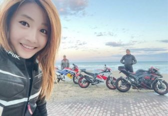 This Japanese Biker Girl Has Some Secret