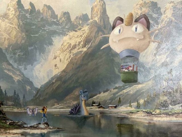 Artists Improved Thrift Store Paintings In A Funny Way