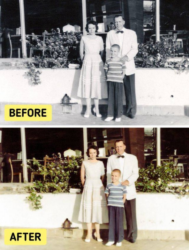 Colorized Old Family Photos