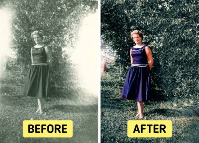 Colorized Old Family Photos