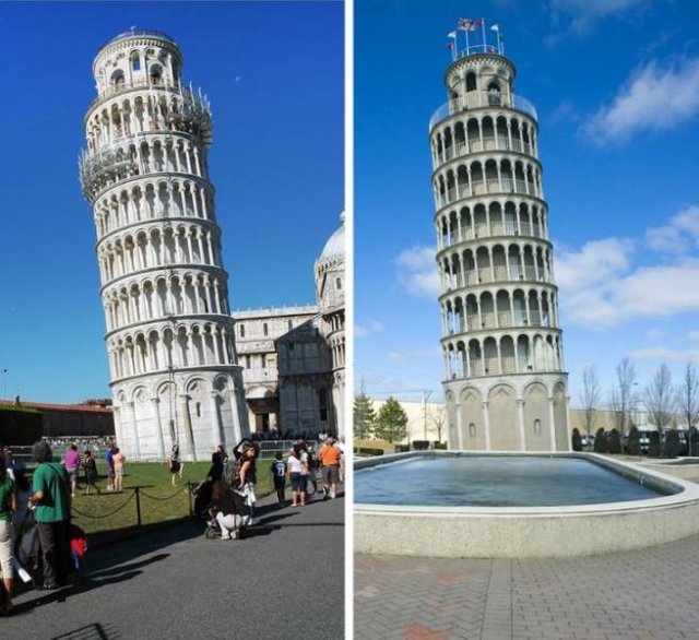 Touristic Popular Sights And Their Twins In Other Countries