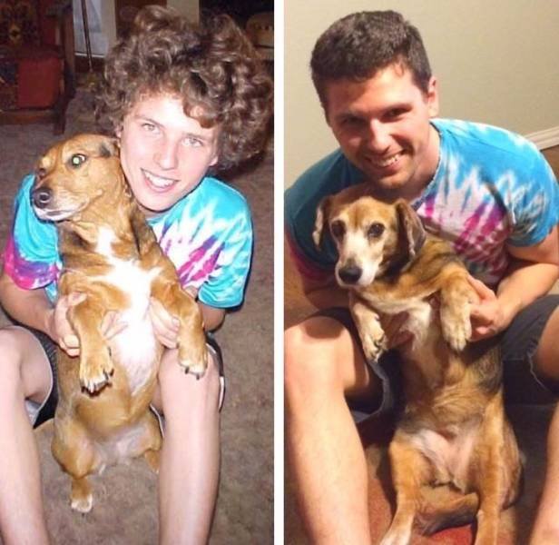 People Recreate Old Family Photos
