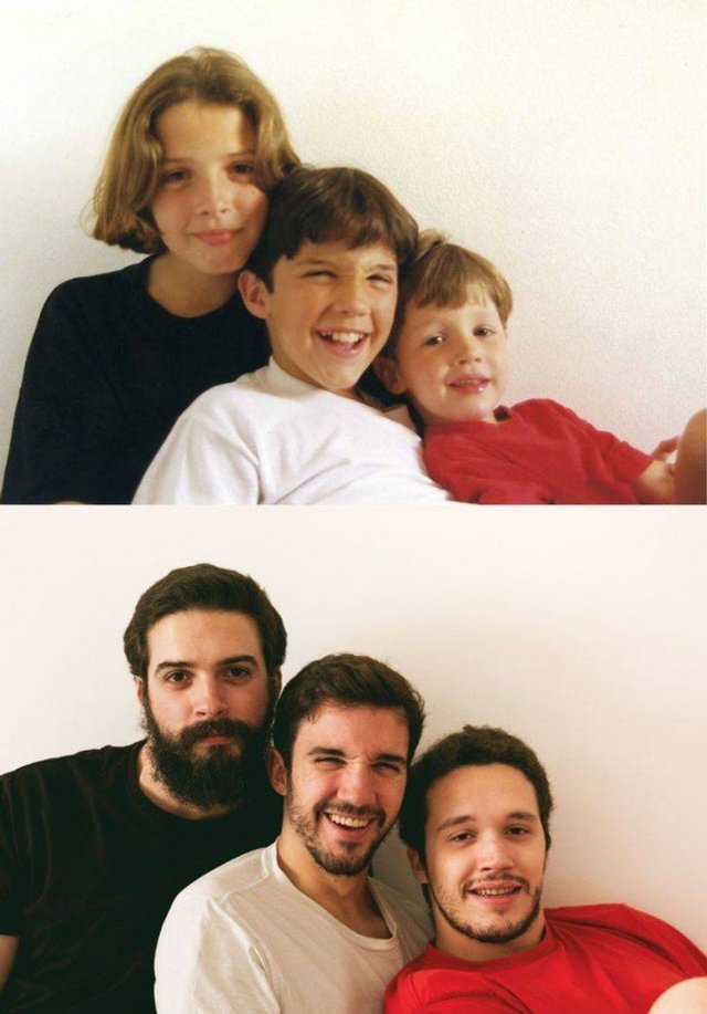 People Recreate Old Family Photos