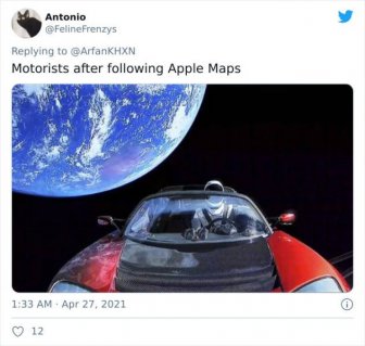 Apple Maps Tweets