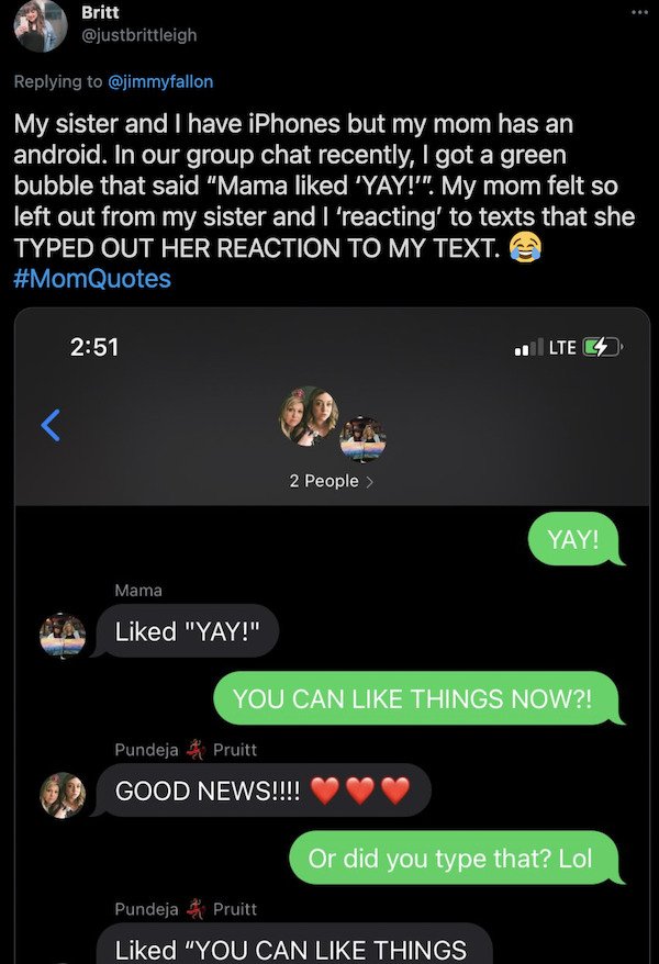 Funny Mom Comments
