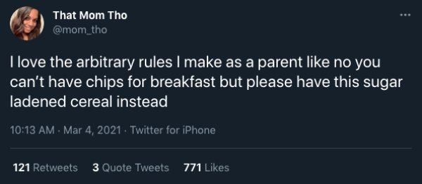 Parent's Arbitrary Rules