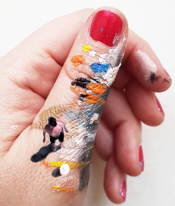 Art Painted On Hands